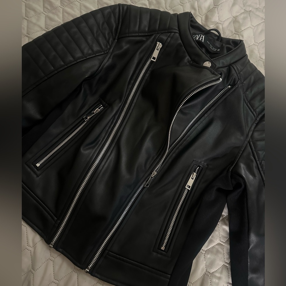 Zara leather jacket
